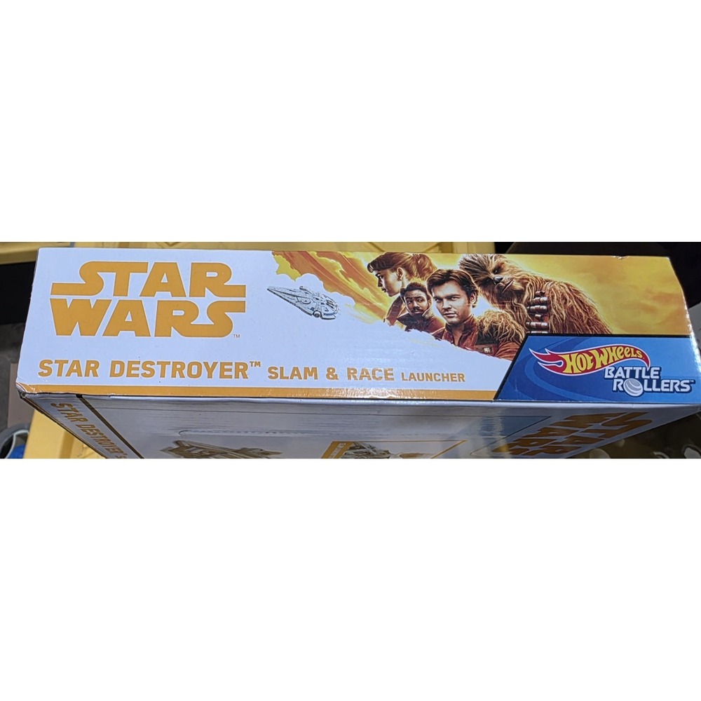 NIB Star Wars Hot Wheels Battle Rollers Star Destroyer Slam & Race Launcher Set - Picture 4 of 6